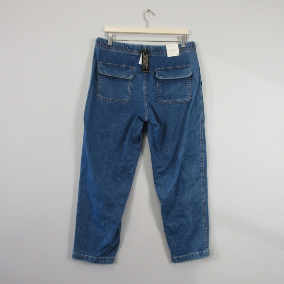 Banana Republic Tapered Mid Rise Ankle Jeans Women M Stretch Pull On Jogger 642 - Picture 2 of 14